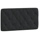 Lit avec matelas noir 100x200 cm velours