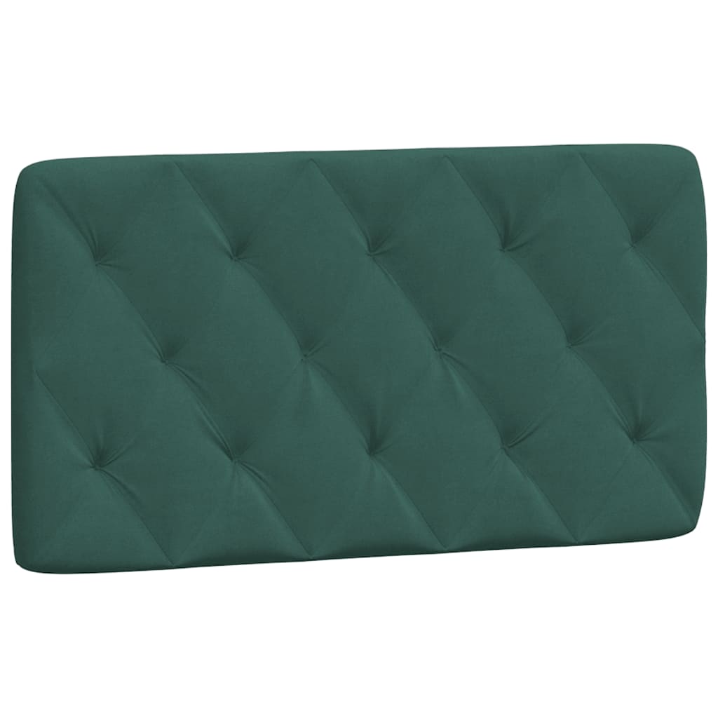 Lit avec matelas vert foncé 100x200 cm velours