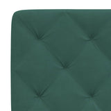 Lit avec matelas vert foncé 140x190 cm velours