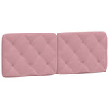 Lit avec matelas rose 140x190 cm velours