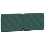 Lit avec matelas vert foncé 140x200 cm velours