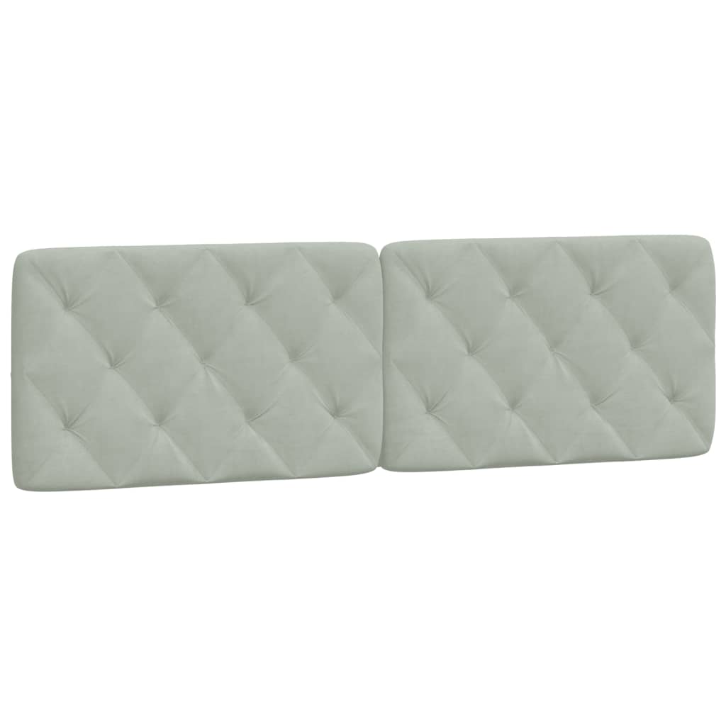 Lit avec matelas gris clair 160x200 cm velours