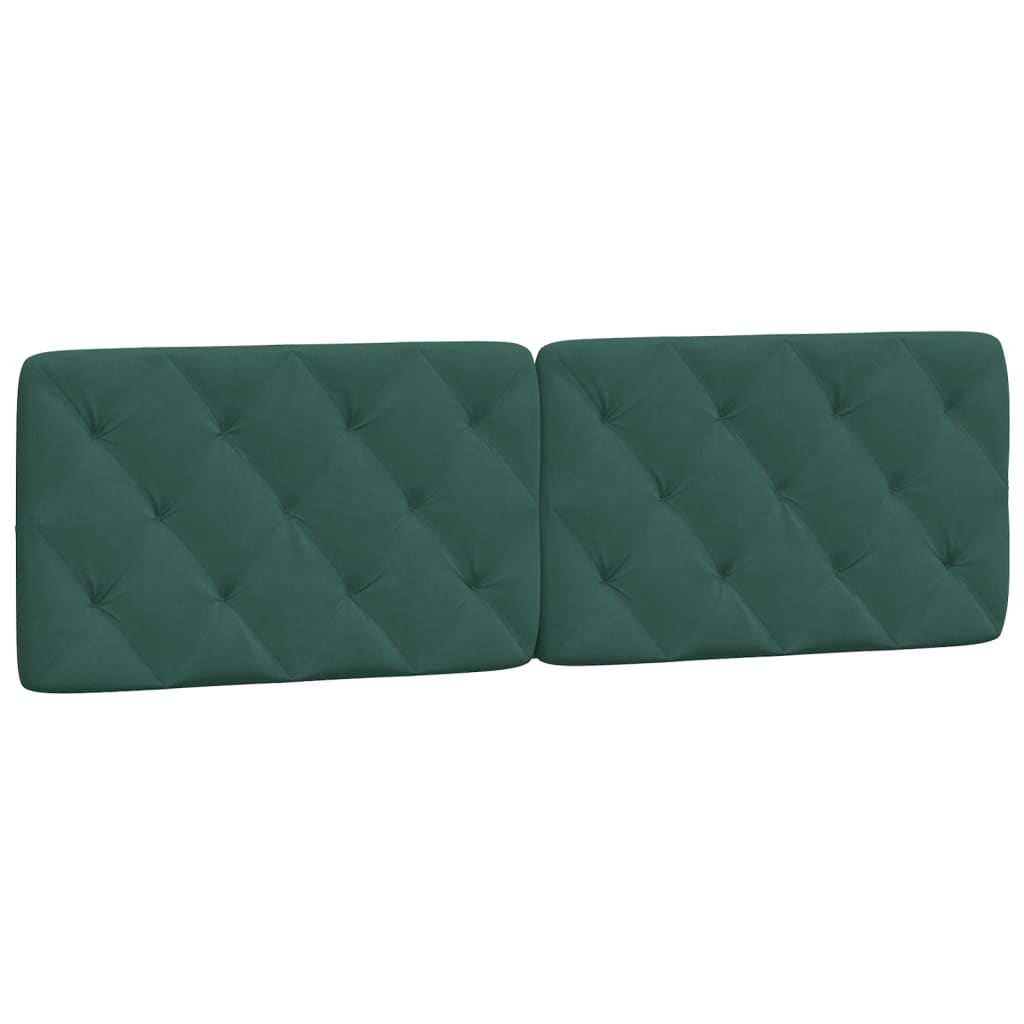 Lit avec matelas vert foncé 160x200 cm velours