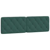 Lit avec matelas vert foncé 160x200 cm velours