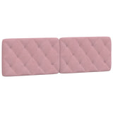 Lit avec matelas rose 160x200 cm velours