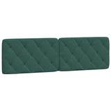 Lit avec matelas vert foncé 180x200 cm velours