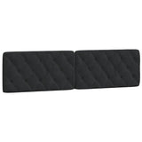 Lit avec matelas noir 200x200 cm velours