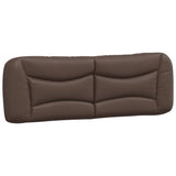 Bed with brown mattress 160x200 cm imitation leather