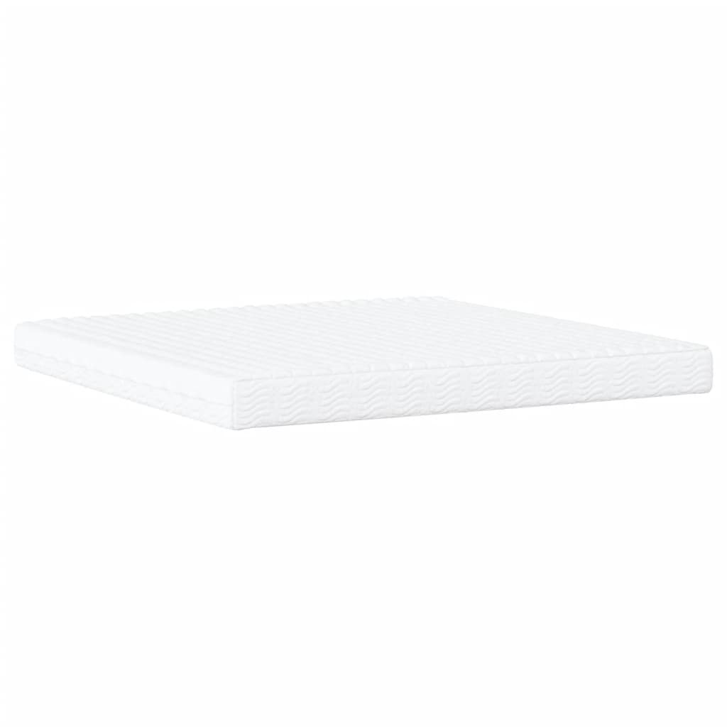 Lit avec matelas blanc 200x200 cm similicuir