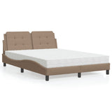 Lit avec matelas cappuccino 120x200 cm similicuir