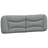 Cadre de lit avec LED sans matelas gris clair 160x200 cm tissu