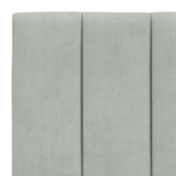 Cadre de lit avec LED sans matelas gris clair 90x190 cm velours