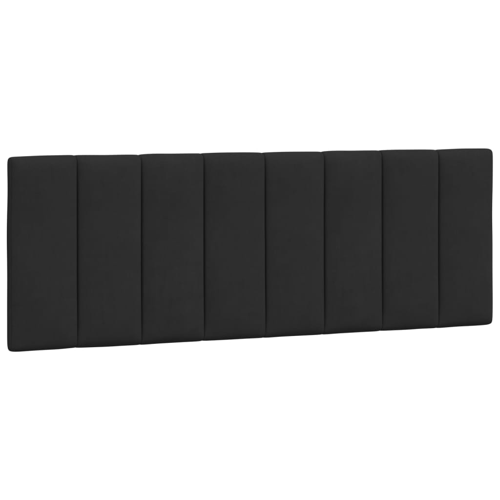 Cadre de lit avec LED sans matelas noir 120x200 cm velours