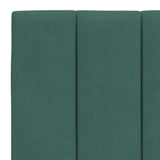 Cadre de lit avec LED sans matelas vert foncé 120x200cm velours