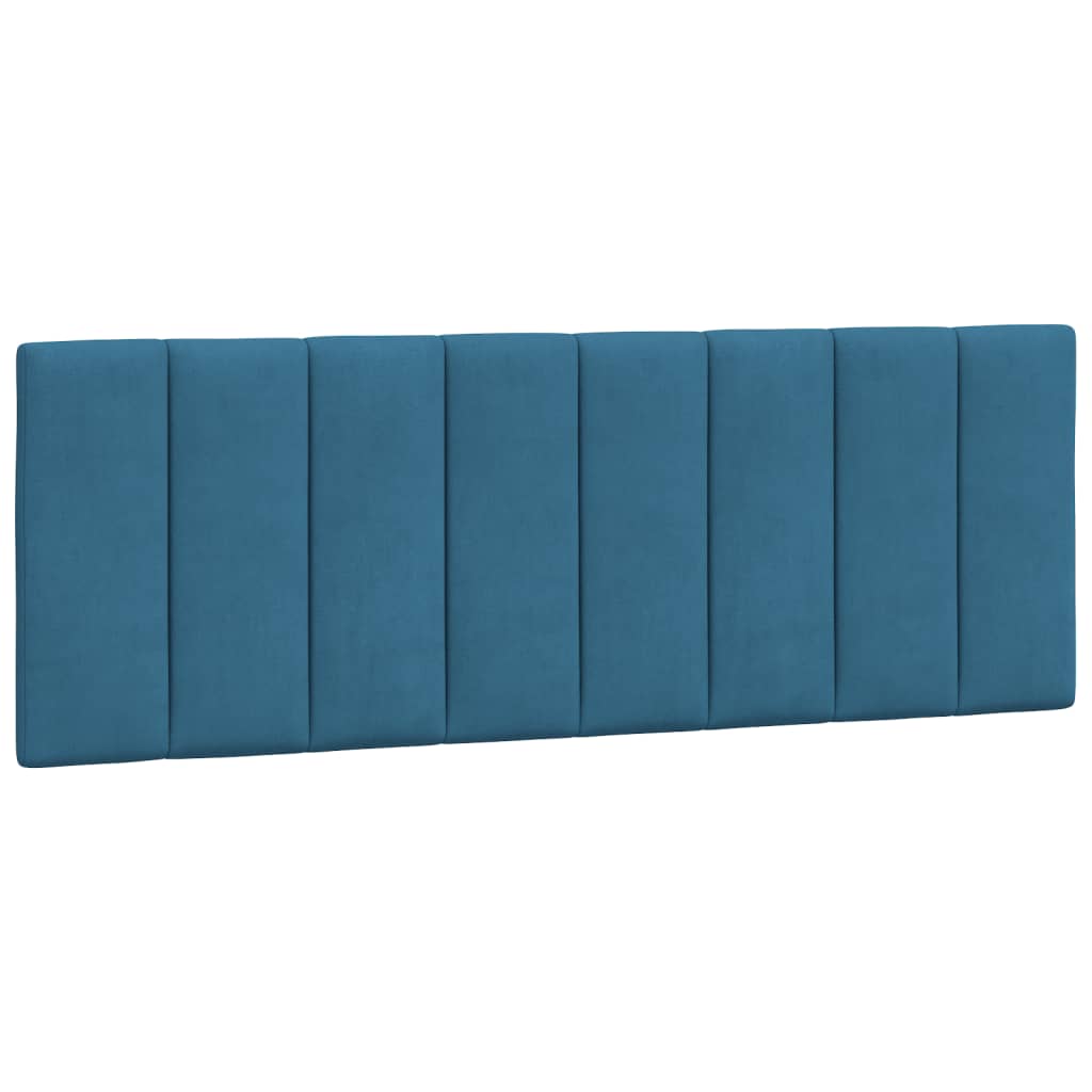 Cadre de lit avec LED sans matelas bleu 120x200 cm velours