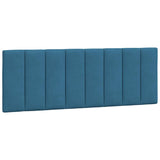 Cadre de lit avec LED sans matelas bleu 120x200 cm velours