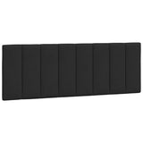 Cadre de lit avec LED sans matelas noir 140x190 cm velours