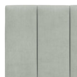 Cadre de lit avec LED sans matelas gris clair 160x200cm velours