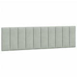 Cadre de lit avec LED sans matelas gris clair 180x200cm velours