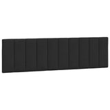 Cadre de lit avec LED sans matelas noir 180x200 cm velours