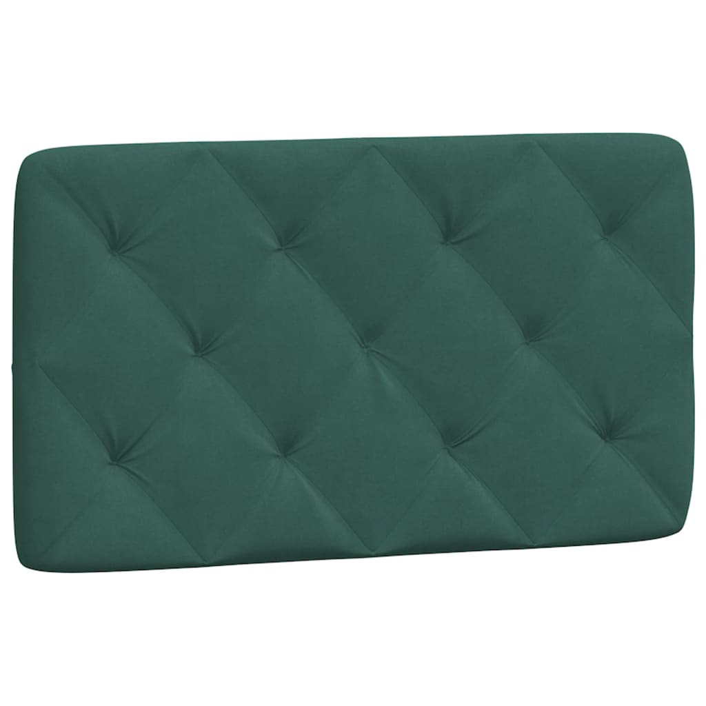 Cadre de lit avec LED sans matelas vert foncé 90x190 cm velours