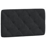 Cadre de lit avec LED sans matelas noir 90x200 cm velours