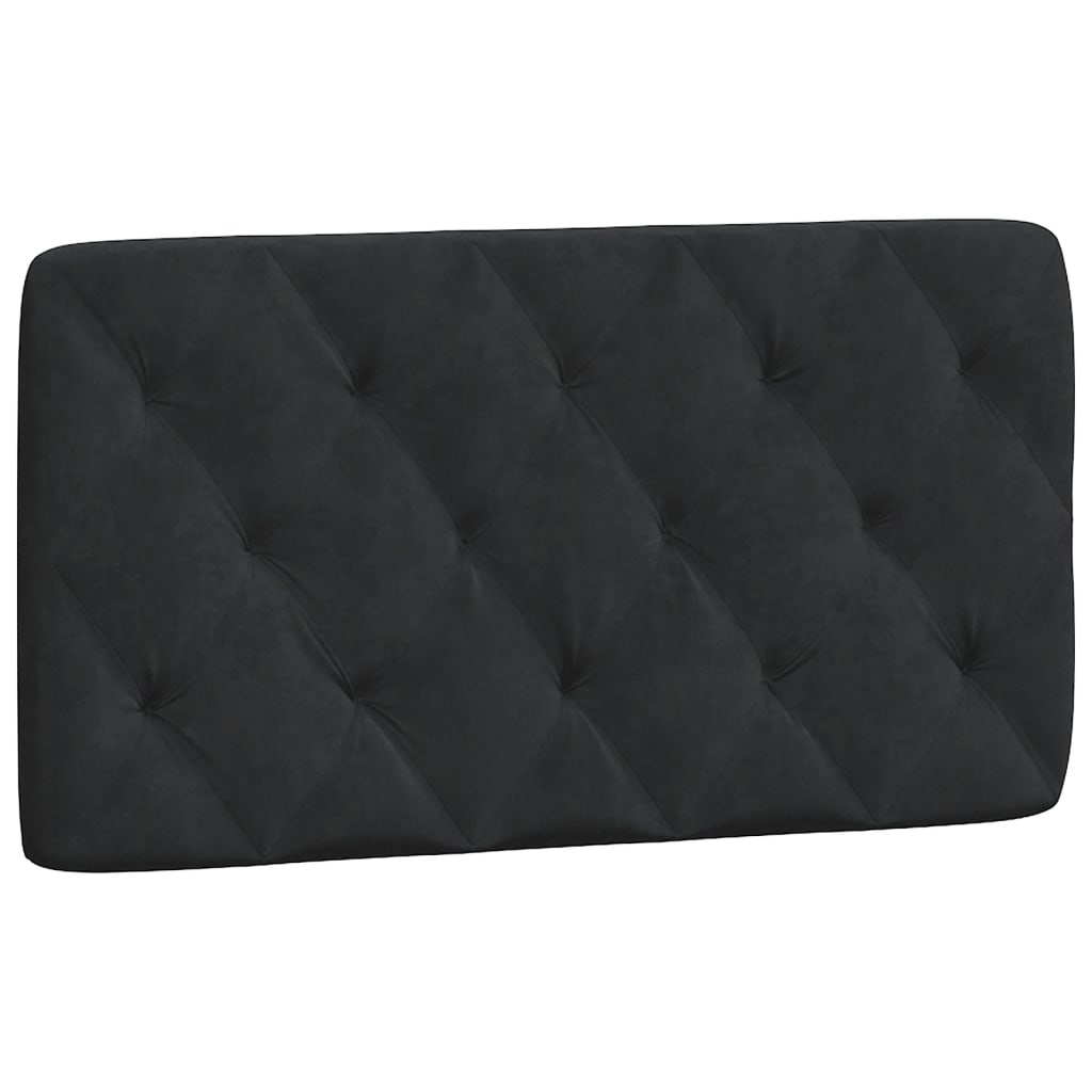 Cadre de lit avec LED sans matelas noir 100x200 cm velours