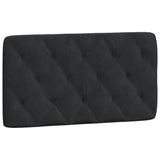 Cadre de lit avec LED sans matelas noir 100x200 cm velours