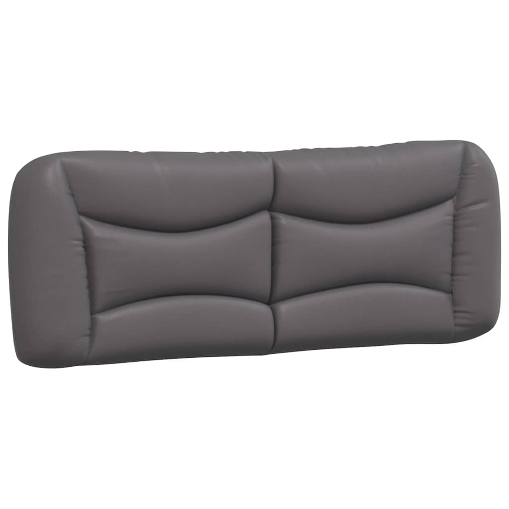 Cadre de lit avec LED sans matelas gris 140x190 cm