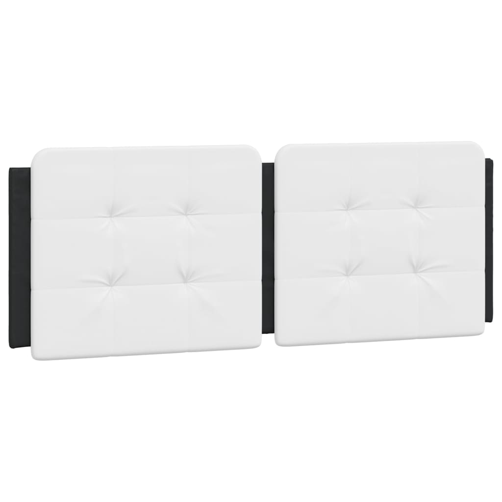 Cadre de lit avec LED sans matelas noir et blanc 120x200 cm