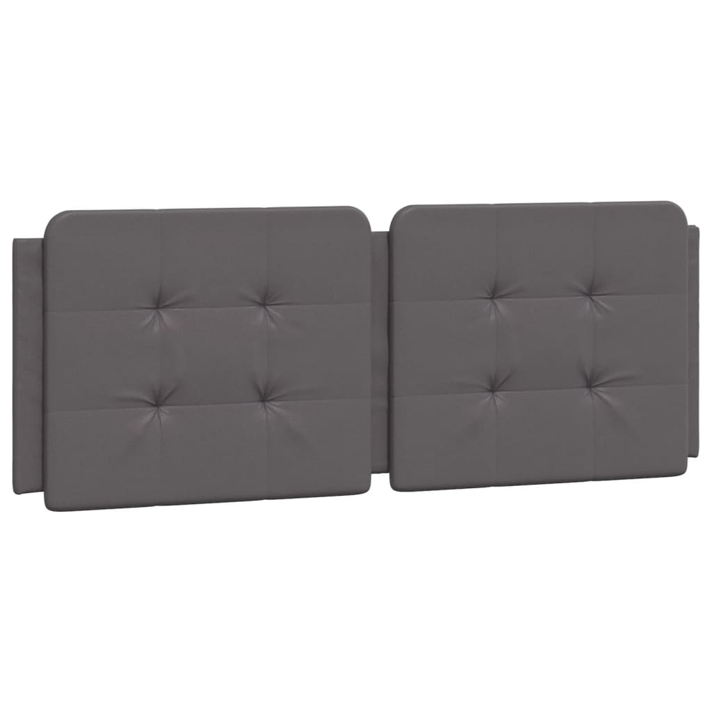 Cadre de lit avec LED sans matelas gris 140x190 cm