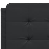 Bed frame with LED without mattress black 140x200 cm