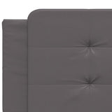 Cadre de lit avec LED sans matelas gris 200x200 cm