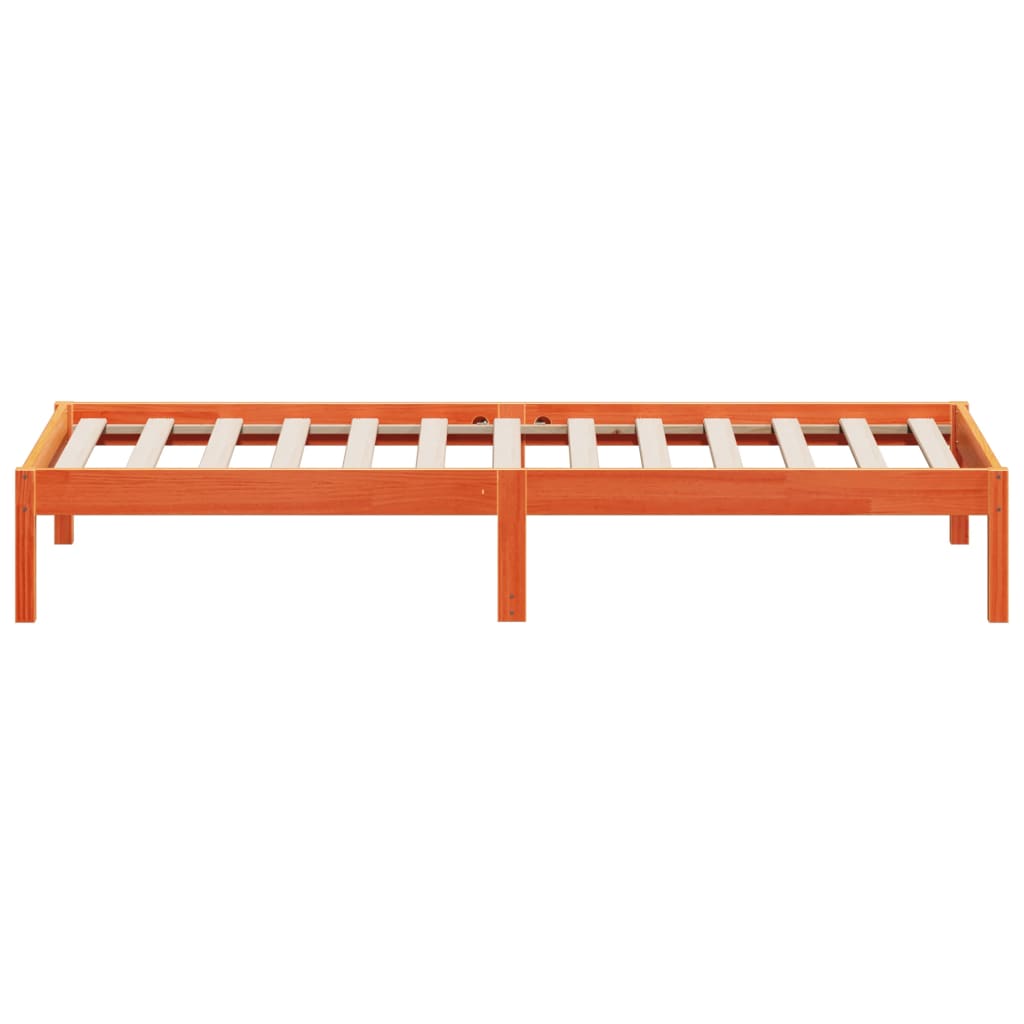 Lit de jour sans matelas cire marron 90x190 cm bois pin massif