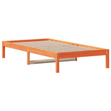 Lit de jour sans matelas cire marron 90x190 cm bois pin massif