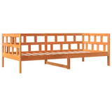 Lit de jour sans matelas cire marron 90x200 cm bois pin massif