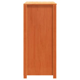 Brown wax side cabinet 100x40x90 cm solid pine wood