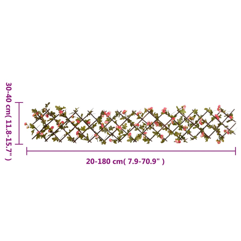 vidaXL Treillis de lierre artificiel extensible 5 pcs 180x20 cm