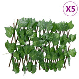 Treillis de feuille de vigne artificiel extensible5pcs 180x20cm