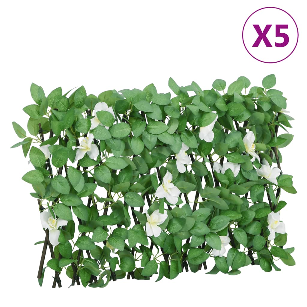 5pcs 180x30cm Green Expandable Artificial Ivy Trellis