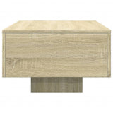 Table basse chêne sonoma 100x49,5x31 cm bois d'ingénierie