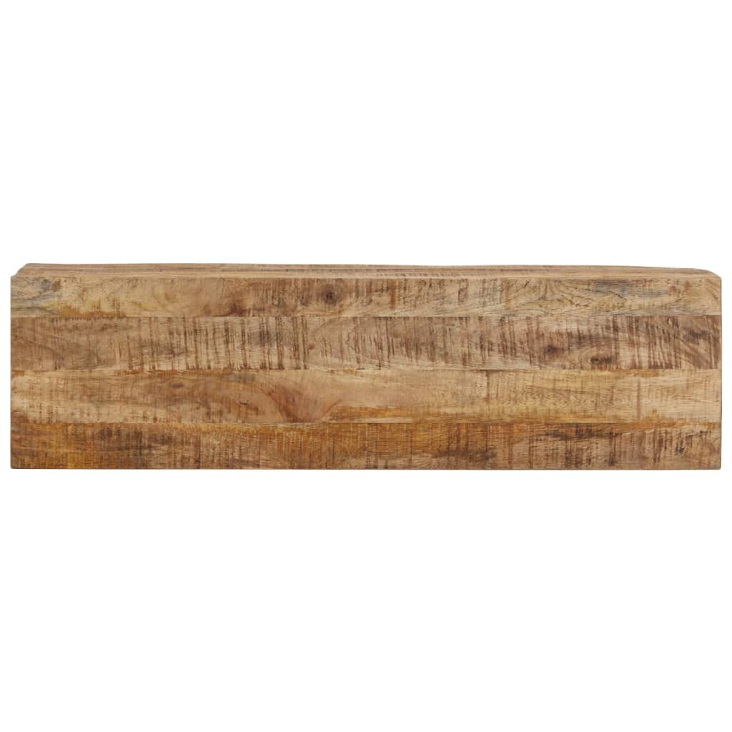 Konsolentisch 110x30x75 cm rohes massives Mangoholz und Eisen