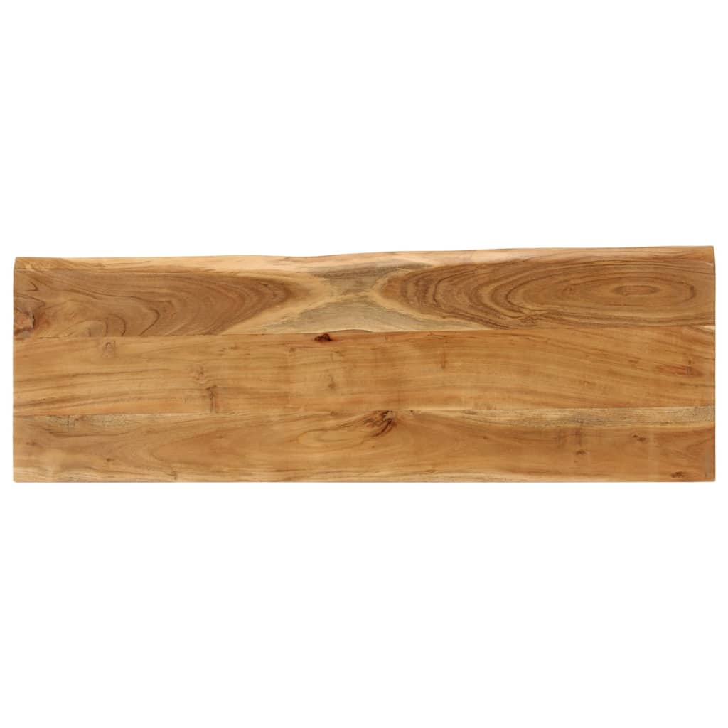 Banc avec bord vivant 105 cm bois d'acacia massif