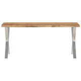 Banc avec bord vivant 105 cm bois d'acacia massif