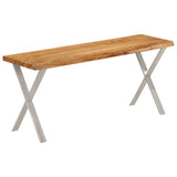 Banc avec bord vivant 105 cm bois d'acacia massif