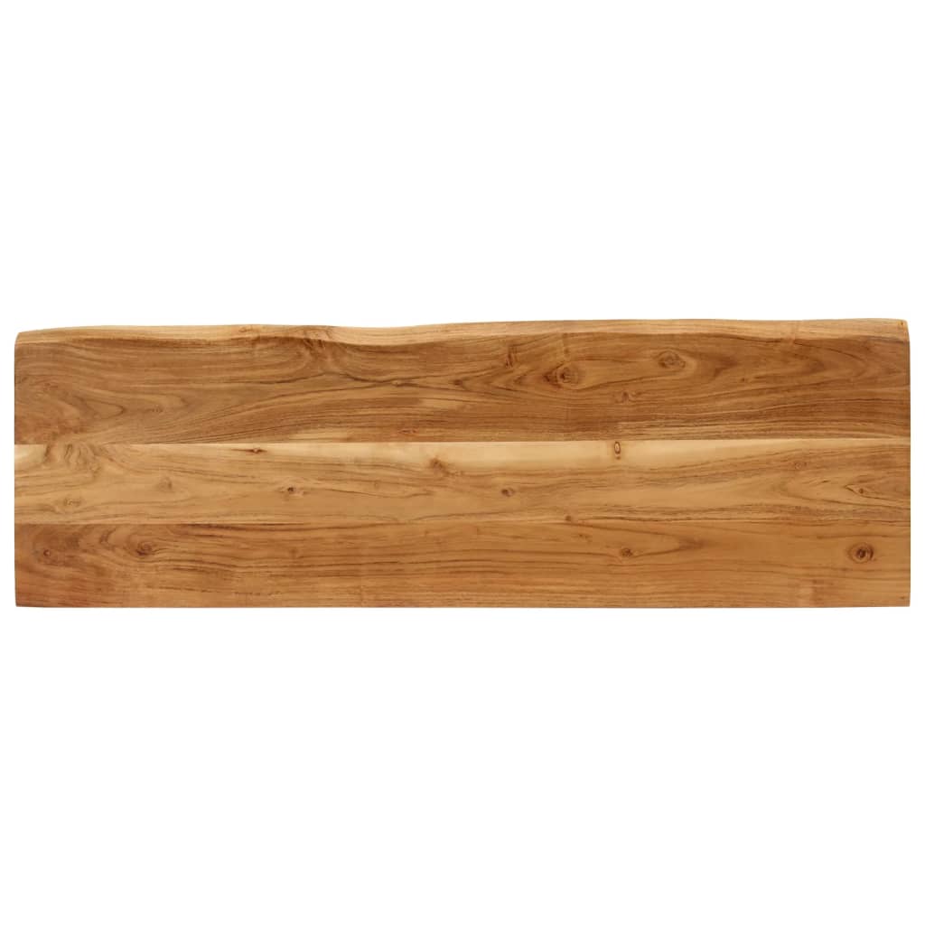 Banc avec bord vivant 105 cm bois d'acacia massif