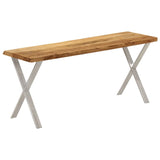 Banc avec bord vivant 105 cm bois d'acacia massif