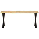 Banc avec bord vivant 105 cm bois de manguier massif