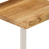 Tables gigognes 3 pcs avec bord vivant bois massif d'acacia