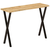 Table console à live edge 105x33x76 cm bois de manguier massif